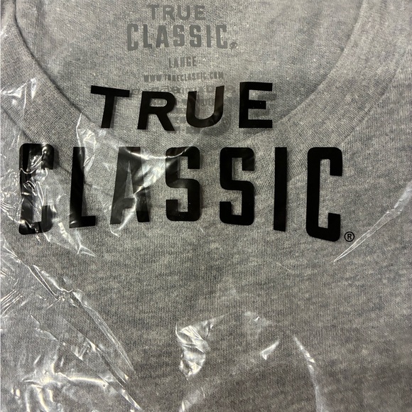 True Classic Gray greatly Short Sleeve Men's Tee NWT - Picture 5 of 5